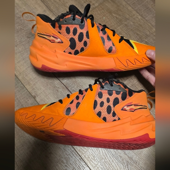 Puma ($175) Scoot Zeros Cheetah Orange Basketball Shoes Mens Athletic Sneakers - Picture 9 of 14